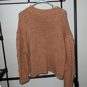 Adorable burnt orange sweater!